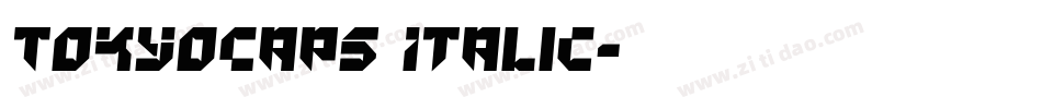 TokyoCaps Italic字体转换